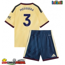 Camisa de Futebol Arsenal Cristhian Mosquera #3 Equipamento Alternativo Infantil 2026-27 Manga Curta (+ Calças curtas)